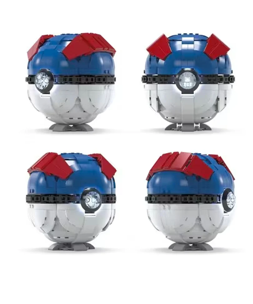 Pokémon Mega Construx Wonder Builders Construction Set Jumbo Great Ball 13 cm - immagine 2