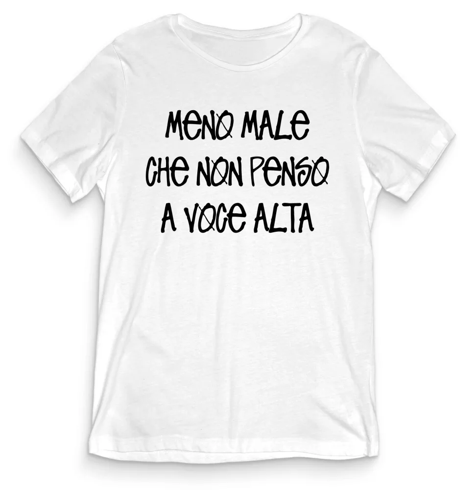 T-shirt Divertente – MENO MALE – tee24-010