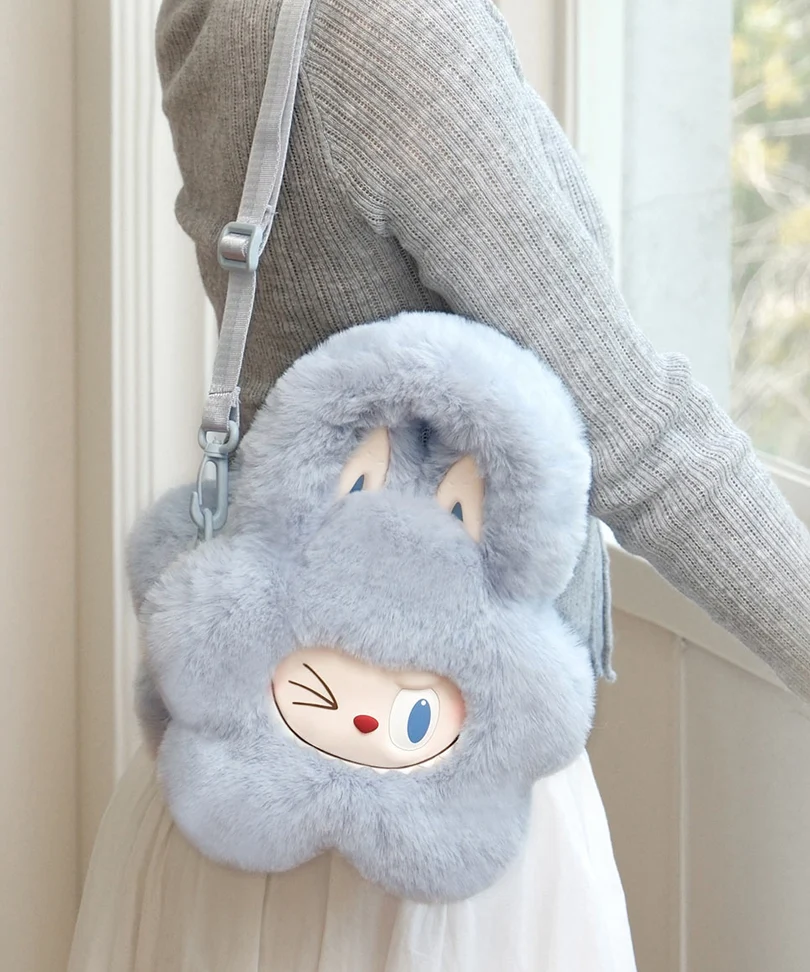 Labubu Plush Flower Bag (Blue) - Pop Mart The Monsters Classic Series - immagine 3