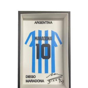 Quadretto 3D Maglia Argentina – Diego Maradona #10 Quadretto 3D Maglia Argentina – Diego Maradona #10