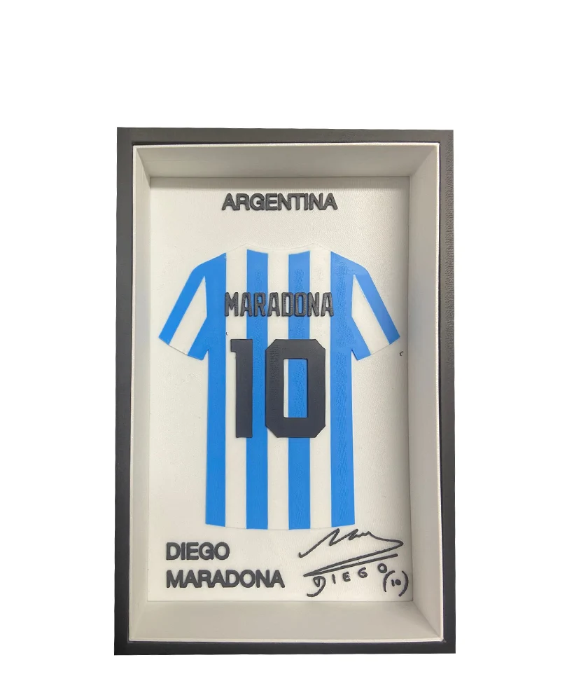 Quadretto 3D Maglia Argentina – Diego Maradona #10