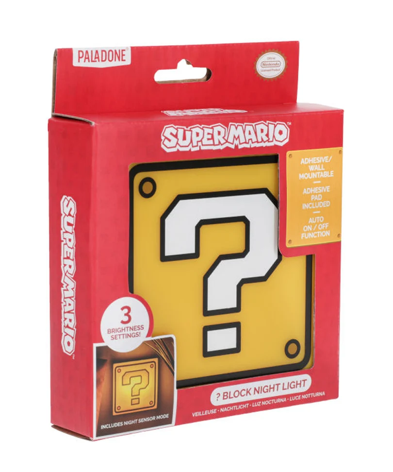 Paladone Lampada Night Super Mario Question Block
