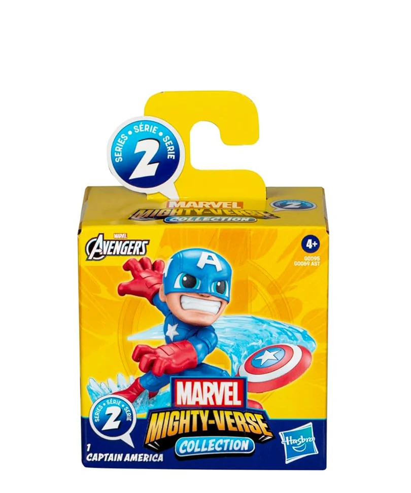 Marvel Avengers Mighty-Verse - Captain America - Action Figure (Serie 2) 6 cm - immagine 2