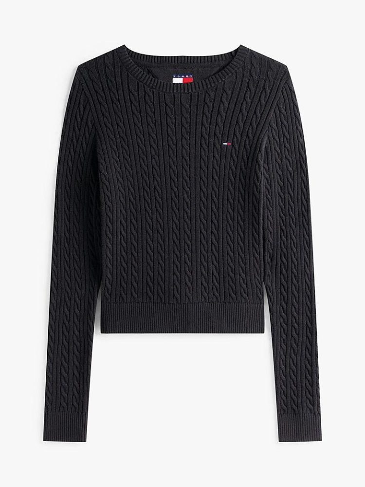 Tommy Hilfiger Maglia Donna Cable Essential