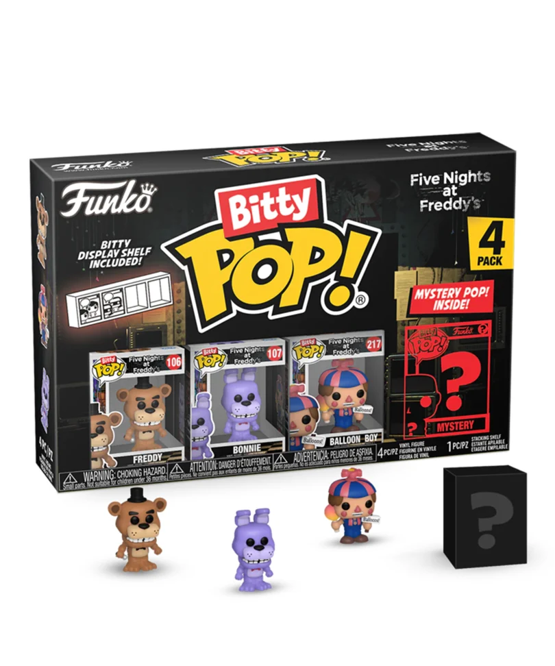 Freddy / Bonnie / Balloon Boy / Mystery Bitty (4-Pack)