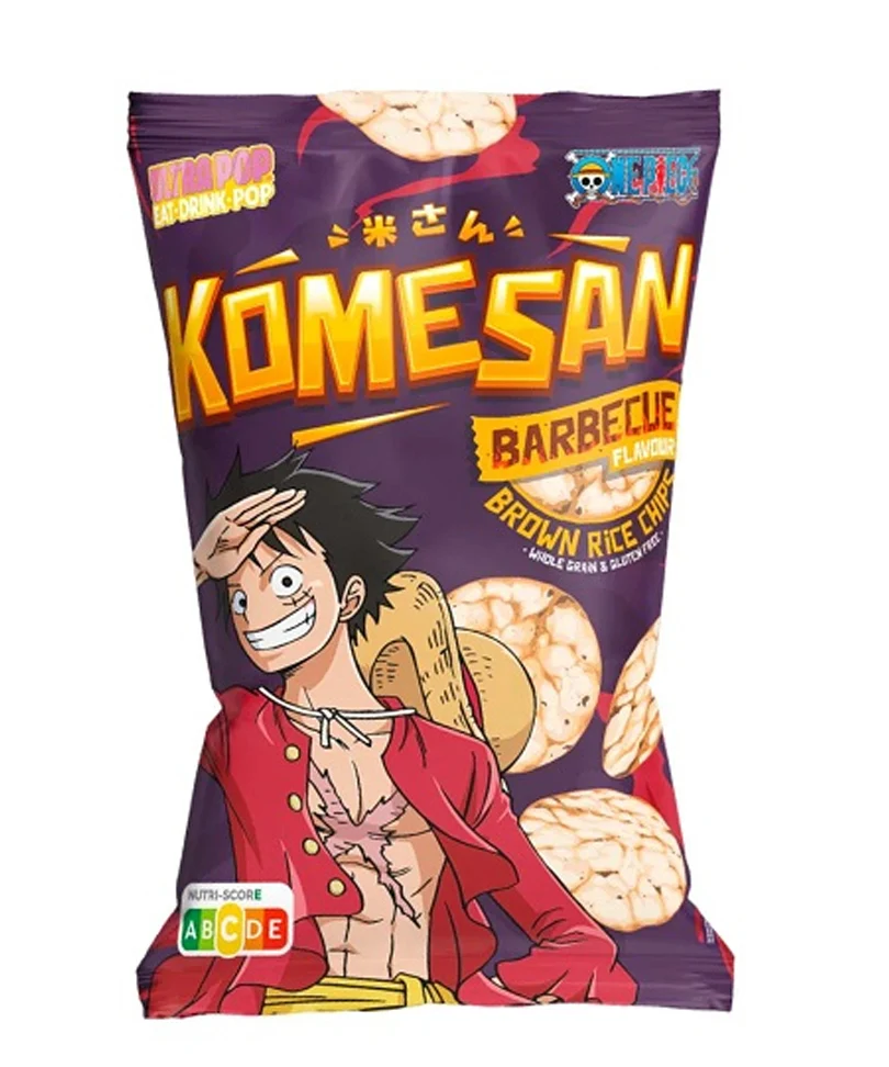 One Piece - Komesan 'Rice Crips' - Luffy - 60g - BBQ