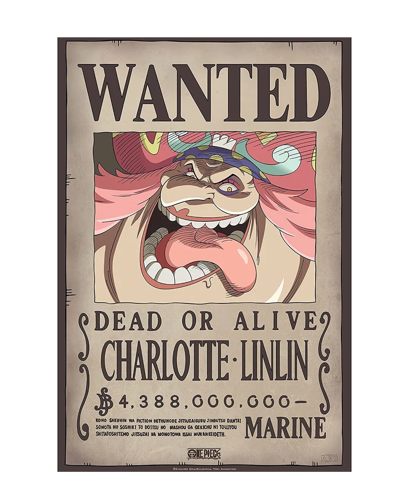 One Piece - Poster: "WANTED BIG MOM" (52X38)
