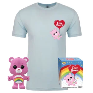 Care Bears POP! & Tee Box Cheer Bear Exclusive – Taglia M Care Bears POP! & Tee Box Cheer Bear Exclusive – Taglia M