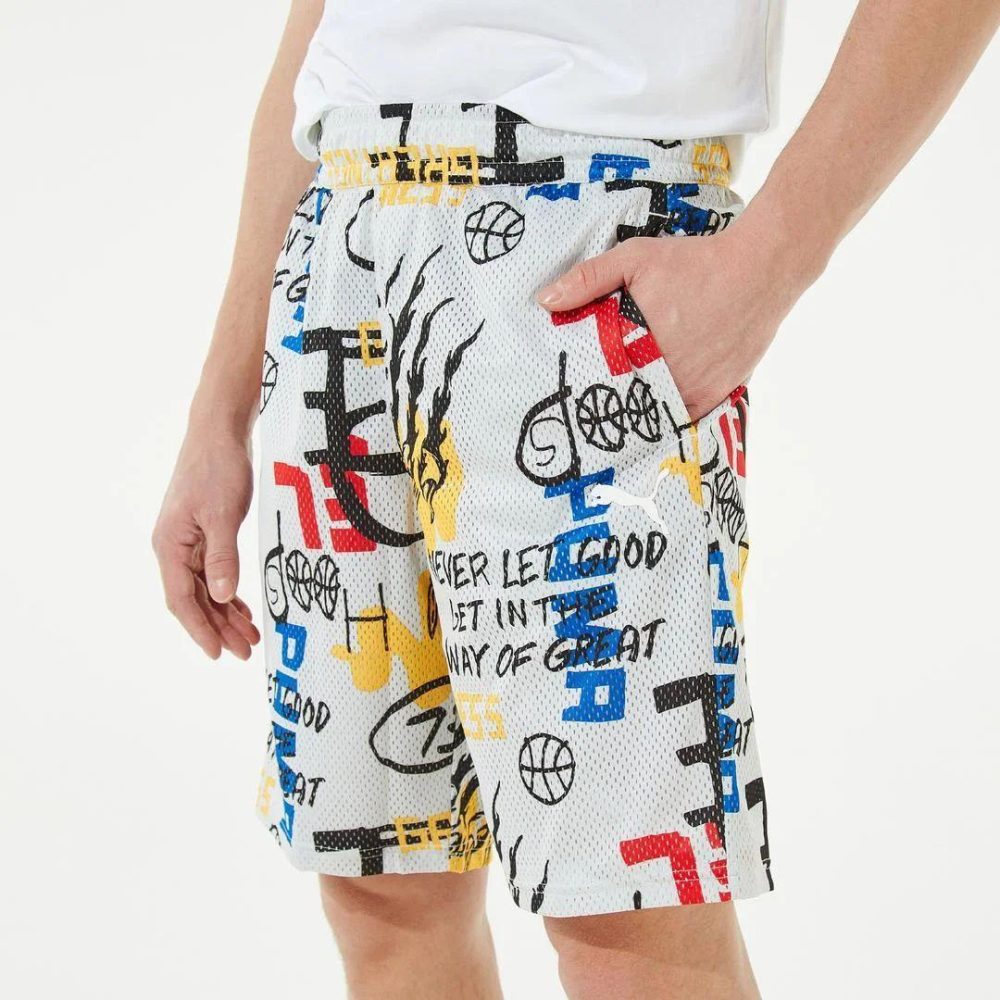 Puma Pantaloncini Uomo Practice Short Aop - immagine 3