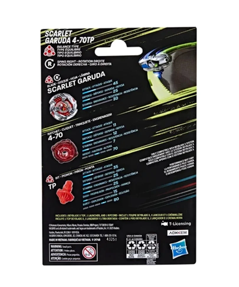 Beyblade X - Starter Pack: Scarlet Garuda 4-70TP - immagine 3