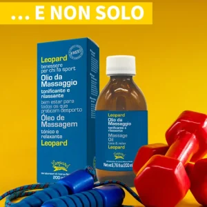 LEOPARD Sport OLIO MASSAGGIO Tonificante Rilassante LEOPARD Sport OLIO MASSAGGIO Tonificante Rilassante