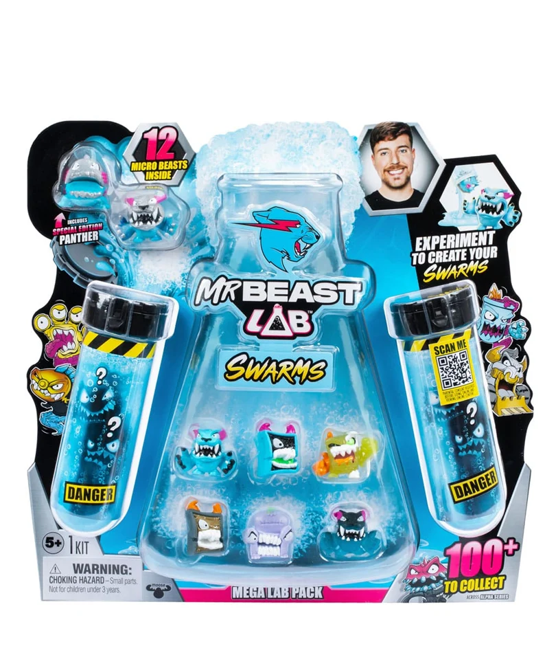 Mr. Beast Lab Swarms Figures 12-Pack 3 cm