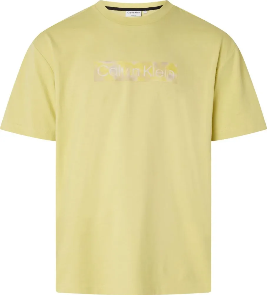 Calvin Klein T Shirt Uomo Camo Raised Box Logo