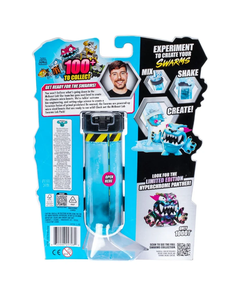 Mr. Beast Lab Swarms Figure 5-Pack 3 cm - immagine 2