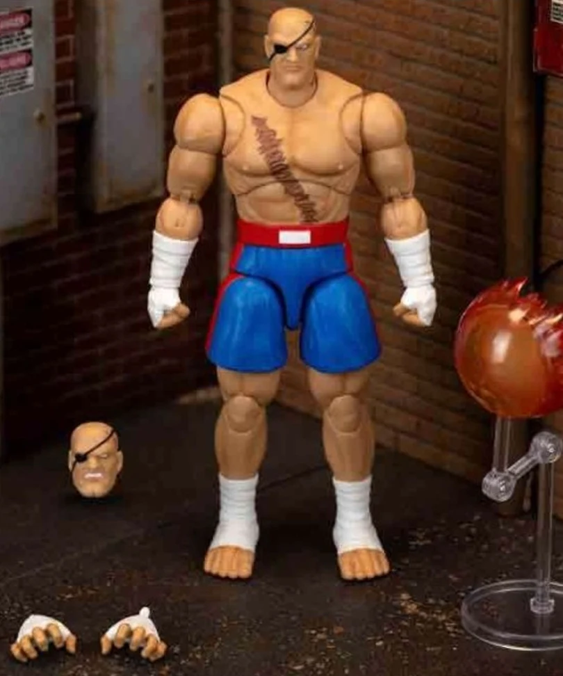 Street Fighter II: Sagat - Action Figure Deluxe in Scala 1:12 - immagine 2