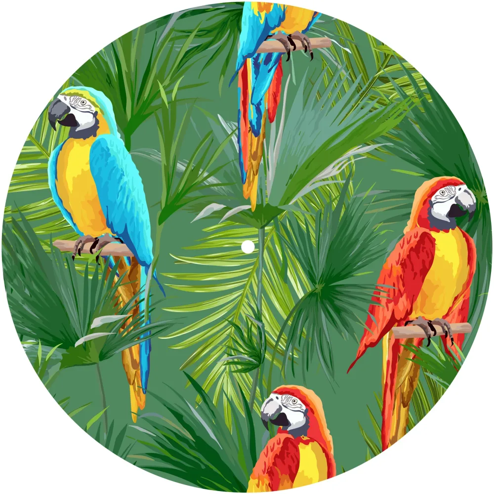 Slipmats 33 TB050 – Panno feltro giradischi Tropical – Parrots