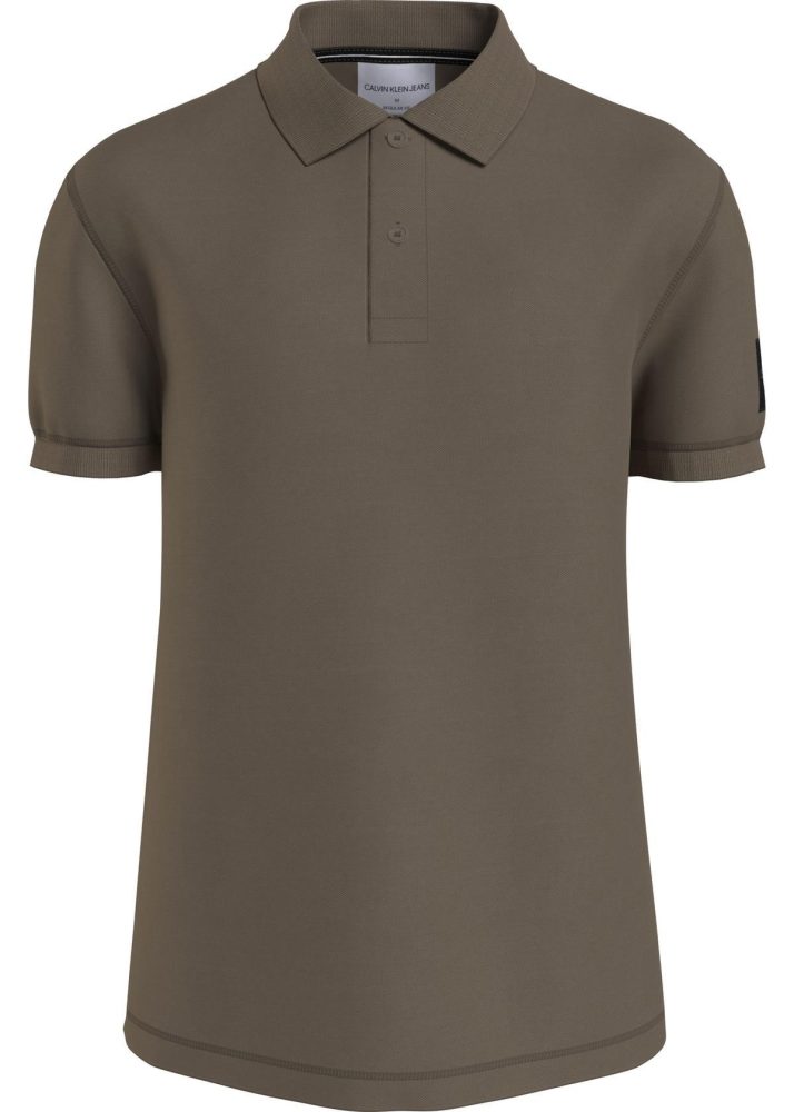 Calvin Klein Polo Uomo Monologo Badge