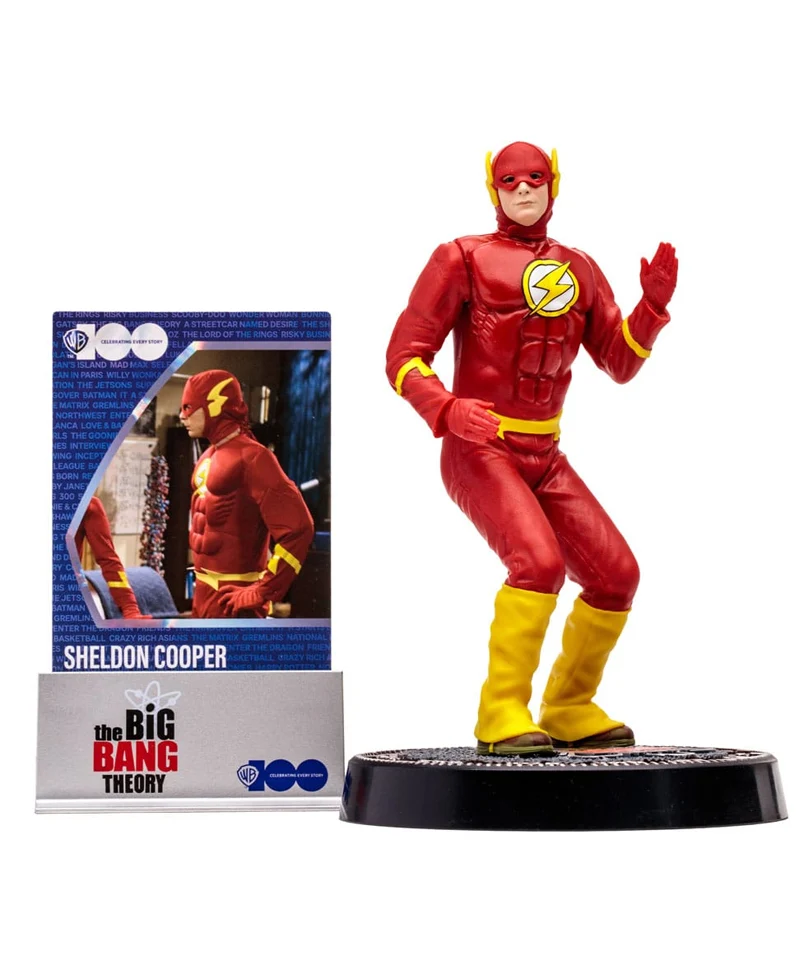 The Big Bang Theory Movie Maniacs Action Figure Sheldon Cooper as The Flash 15 cm