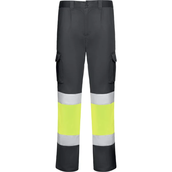 Pantalone Multitasche DAILY STRETCH HV Alta Visibilità Bicolore – Tessuto Elasticizzato | Roly WRK - immagine 3