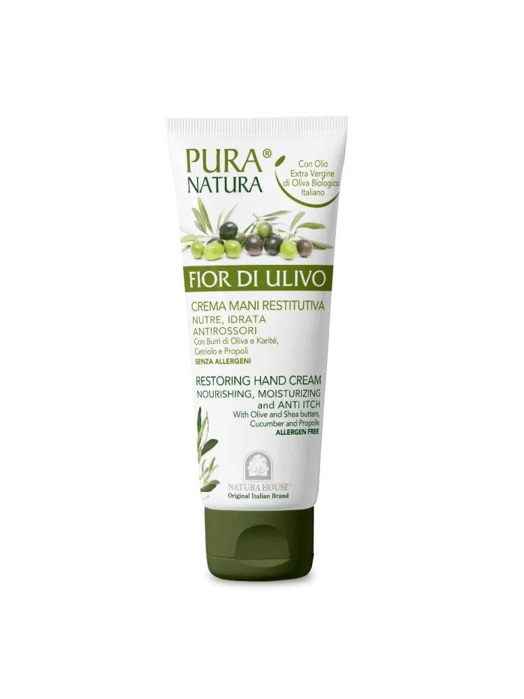 FIOR DI ULIVO CREMA MANI RESTITUTIVA, Nutre e Idrata, Antirossori - 75 ml - immagine 2