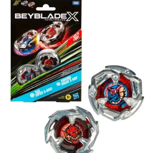 Beyblade X – Dual Pack: Tail Viper 5-80O & Sword Dran 3-60F Beyblade X – Dual Pack: Tail Viper 5-80O & Sword Dran 3-60F
