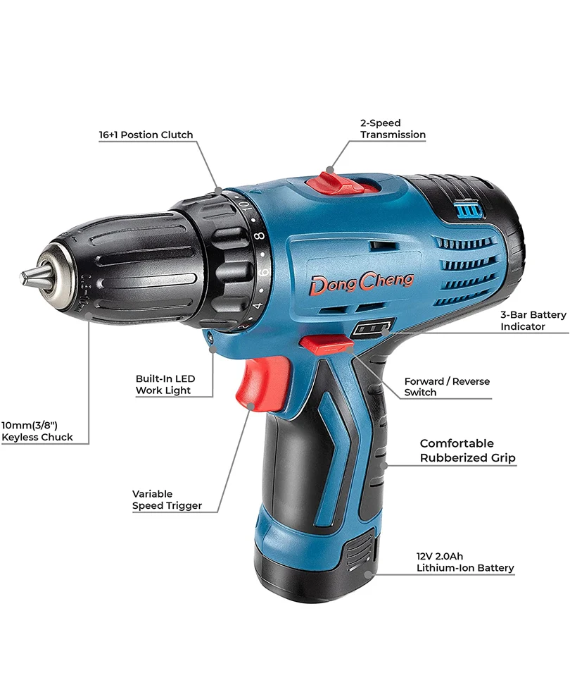 DongCheng - Trapano avvitatore a batteria - immagine 2