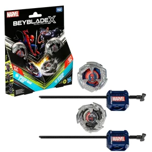 Beyblade X – Marvel Dual Pack: Spider-Man 3-60F & Venom 3-80N Beyblade X – Marvel Dual Pack: Spider-Man 3-60F & Venom 3-80N