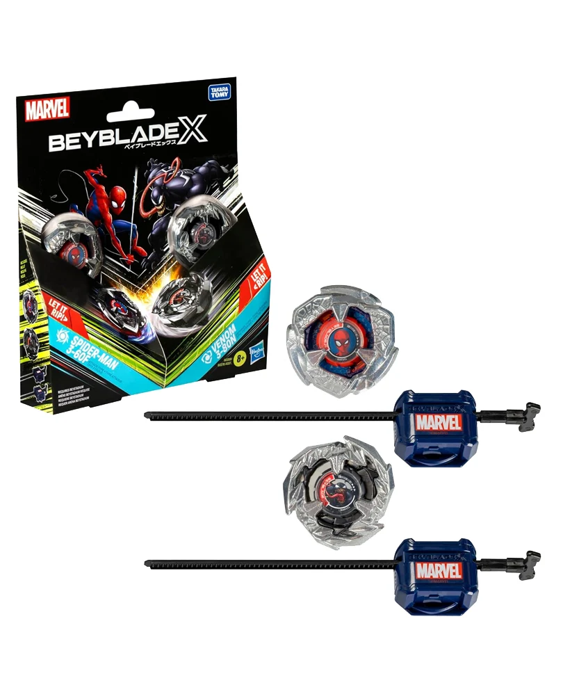 Beyblade X - Marvel Dual Pack: Spider-Man 3-60F & Venom 3-80N