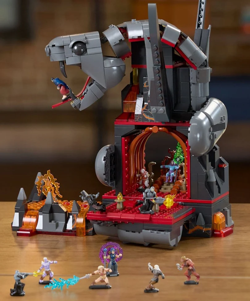 Masters of the Universe Mattel Brick Shop Construction Set Snake Mountain - immagine 3