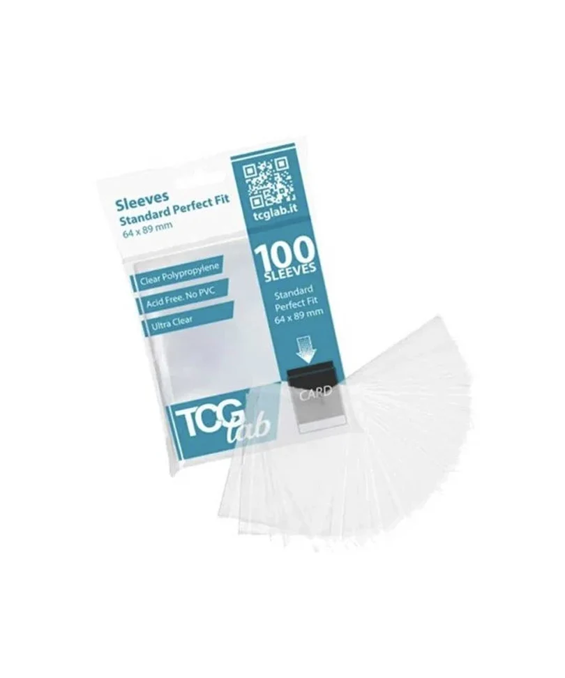 TcgLab Bustine Protettive Standard Perfect Fit - Ultra Clear - 50 micron