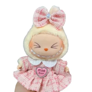 Vestitino Rosa e Fiocco per Labubu (17 cm) Vestitino Rosa e Fiocco per Labubu (17 cm)