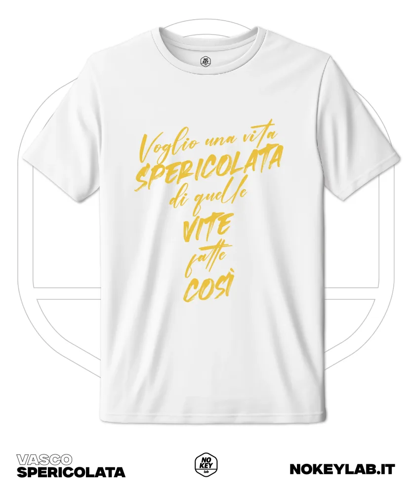T-Shirt “Vita Spericolata” Vasco Rossi | Maglia Musica Rock Italiana - immagine 2