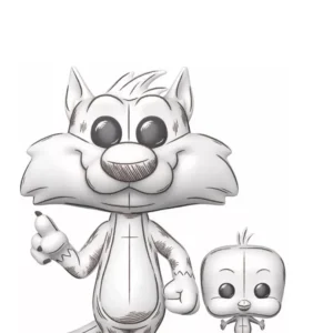 Sylvester & Tweety (Sketched) Sylvester & Tweety (Sketched)