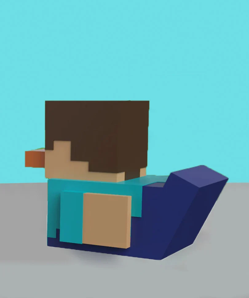 Minecraft Steve Mini TUBBZ Cosplaying Duck Collectable - immagine 2