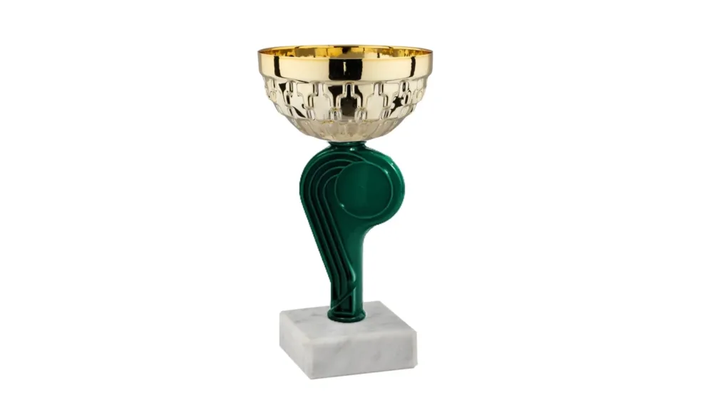Coppa Premiazione Oro 15 cm – Tazza Metallo Base Marmo