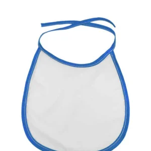 Bavaglino Personalizzabile per Bambini Bianco/Blu Bavaglino Personalizzabile per Bambini Bianco/Blu