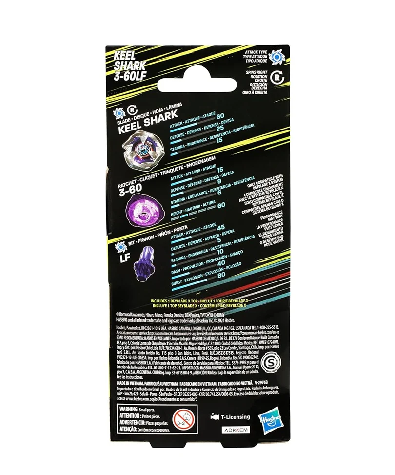 Beyblade X - Booster: Keel Shark 3-60LF - immagine 3