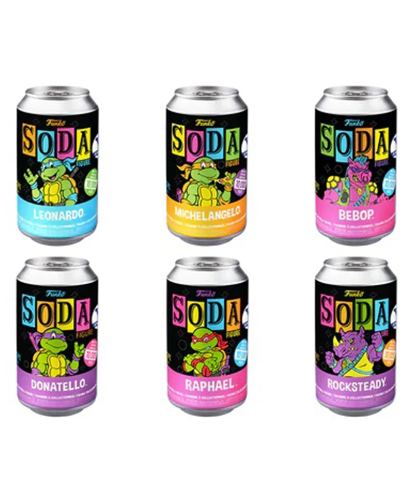 Teenage Mutant Ninja Turtles 6-Pack Vinyl Soda with Cooler - immagine 2