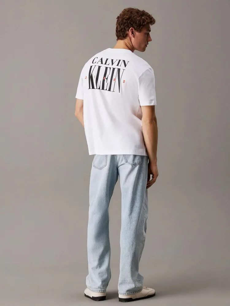 Calvin Klein T Shirt Uomo Serif Font Graphic - immagine 2
