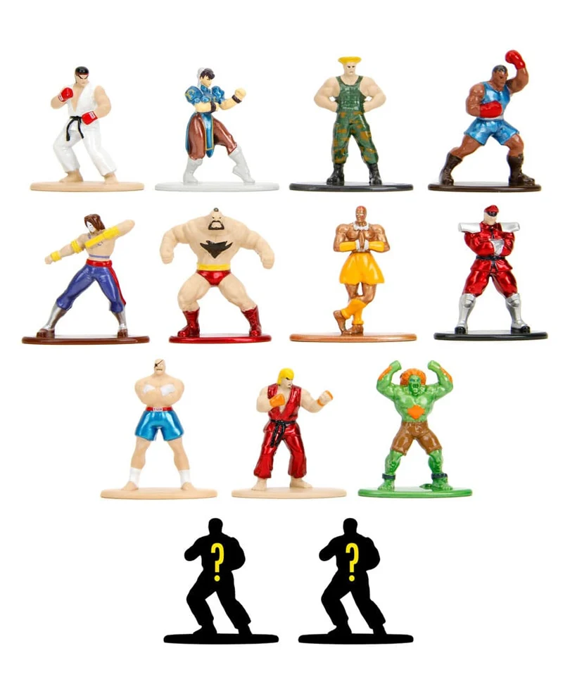 Street Fighter - Nano Metalfigs Diecast Mini Figures Display 6 cm