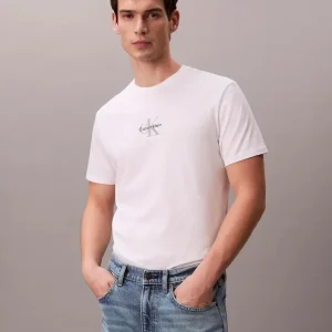 Calvin Klein T Shirt Uomo 30S Micro Monologo Graphic Calvin Klein T Shirt Uomo 30S Micro Monologo Graphic