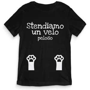 TeesBlitz T-Shirt divertente – Stendiamo un velo Peloso tee20-014 TeesBlitz T-Shirt divertente – Stendiamo un velo Peloso tee20-014