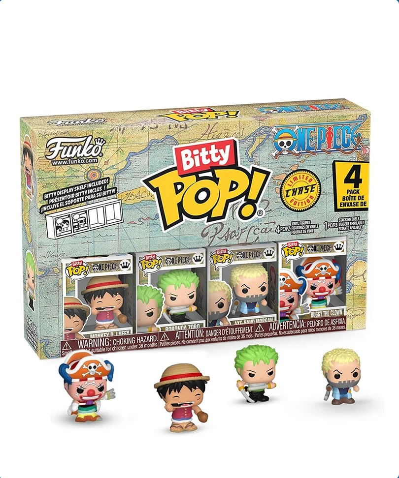 Monkey D. Luffy / Roronoa Zoro / Axe-Hand Morgan / Scegli il tuo Bitty (4-Pack) - immagine 3