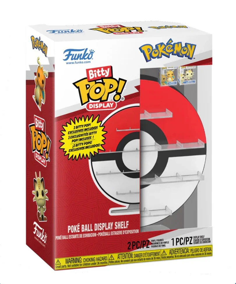 BITTY POP! Display - Poké Ball with 2 Exclusive Bitty Pop