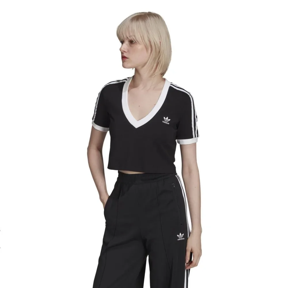 Adidas T Shirt Donna Cropped - immagine 2