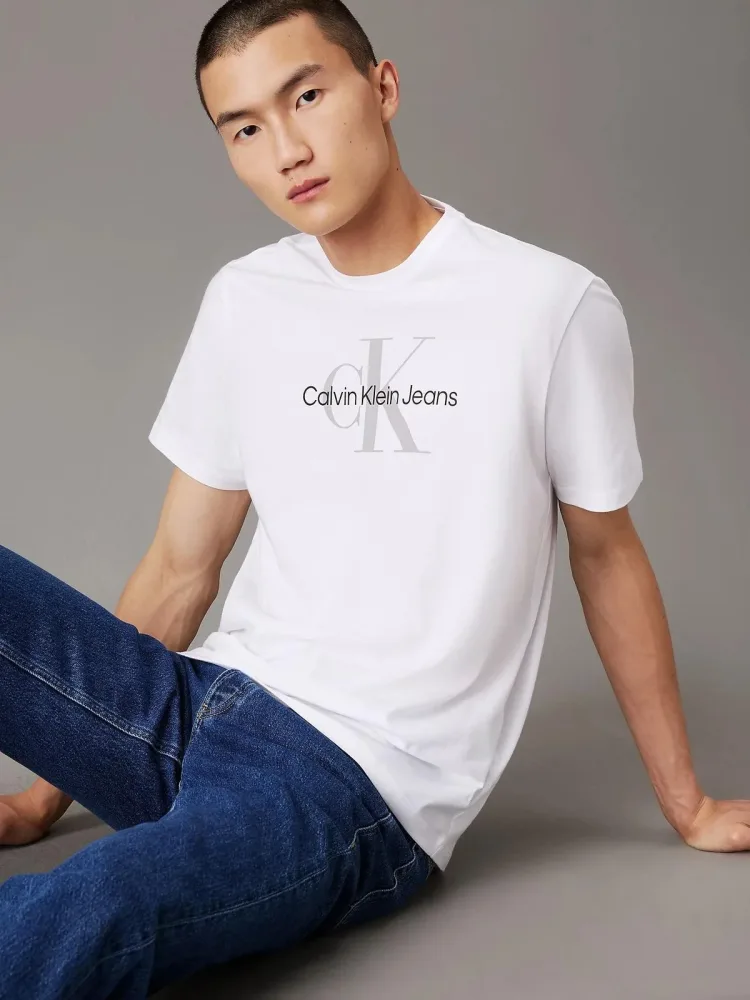 Calvin Klein T Shirt Uomo SS Hero Monogram - immagine 3