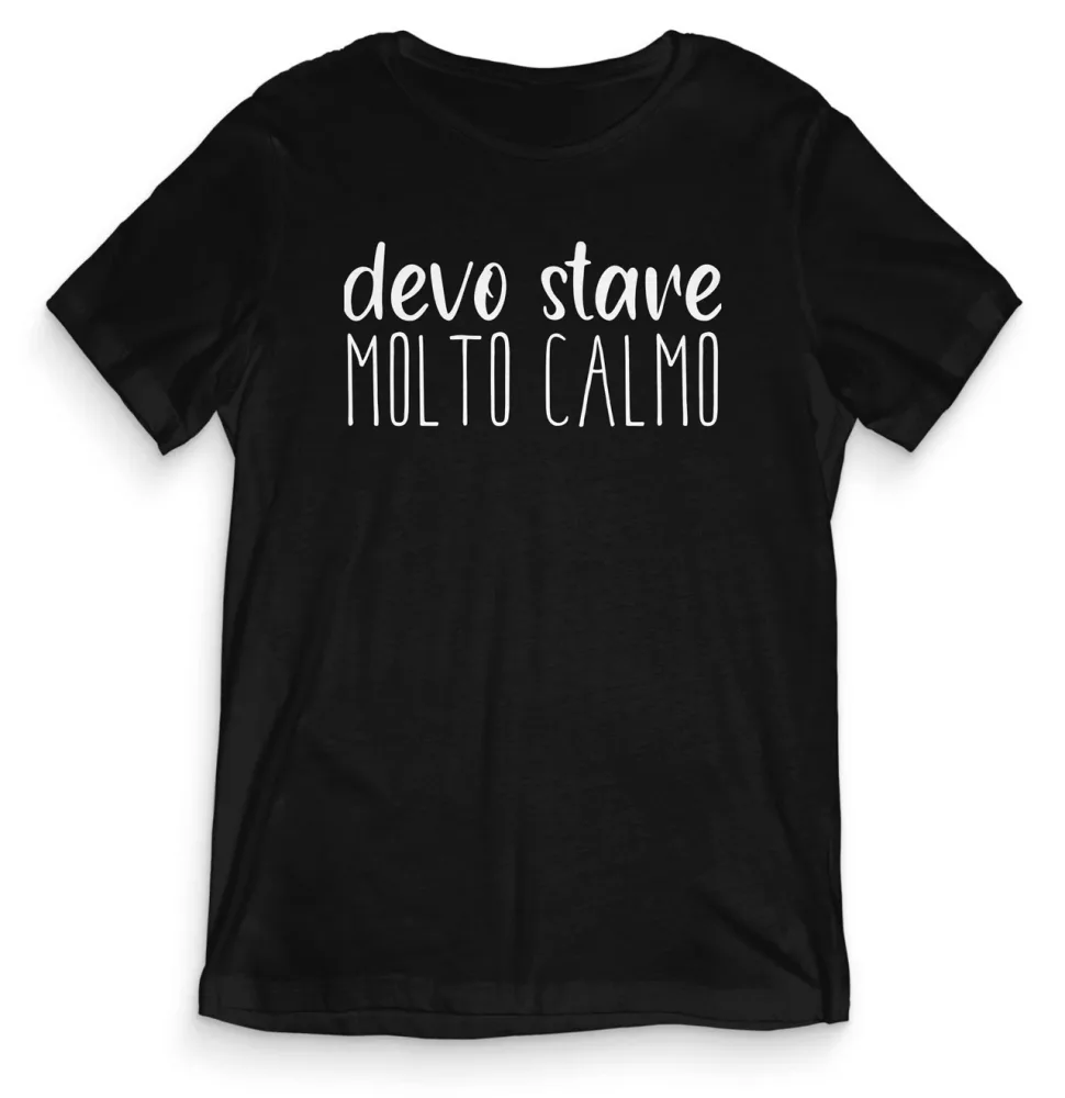 TeesBlitz T-Shirt divertente – Devo stare molto calmo – tee21-008
