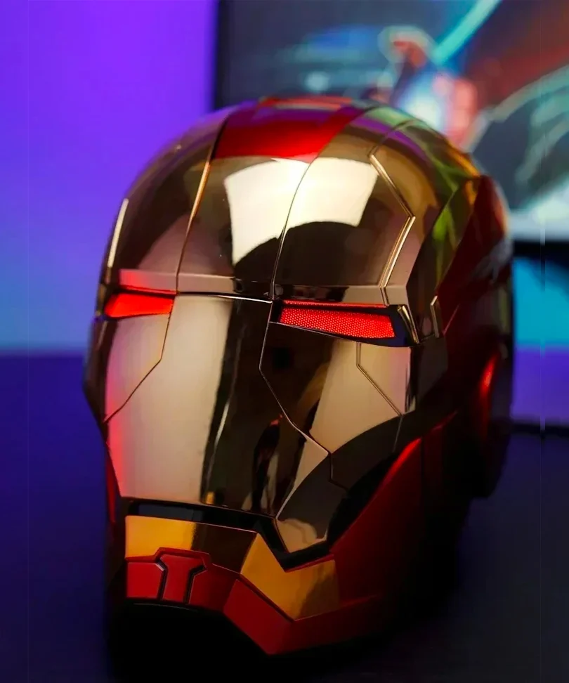 Casco Iron Man MK5 1:1 con Controllo Vocale e LED - immagine 3