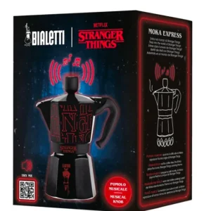BIALETTI Moka Express Musicale 6 Tazze Stranger Things BIALETTI Moka Express Musicale 6 Tazze Stranger Things