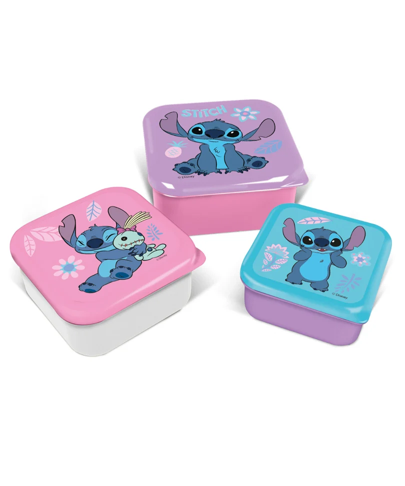 Stitch - Watercolor - Snack Boxes - 3 pcs